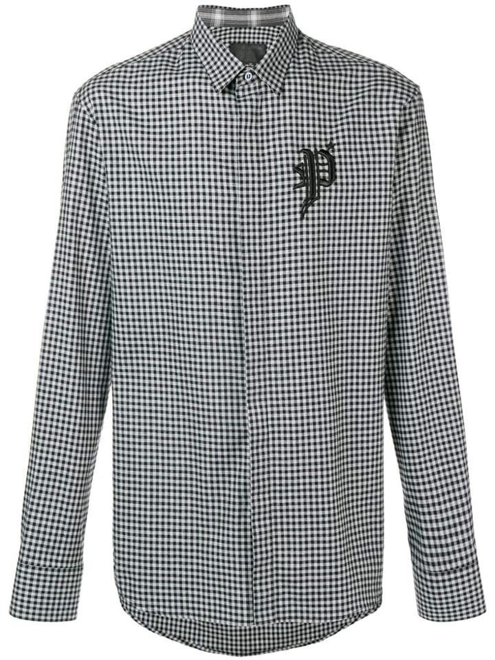 Philipp Plein Check Shirt - White