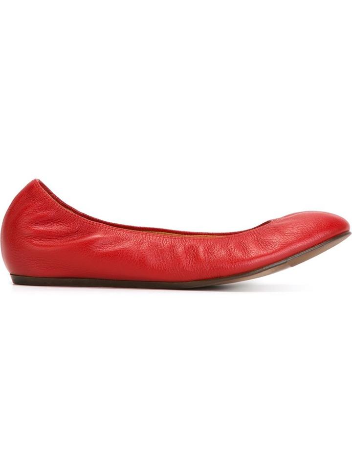 Lanvin Classic Ballerinas, Women's, Size: 40, Red, Leather/rubber