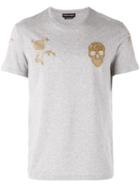 Alexander Mcqueen - Skull Print T-shirt - Men - Cotton - M, Grey, Cotton