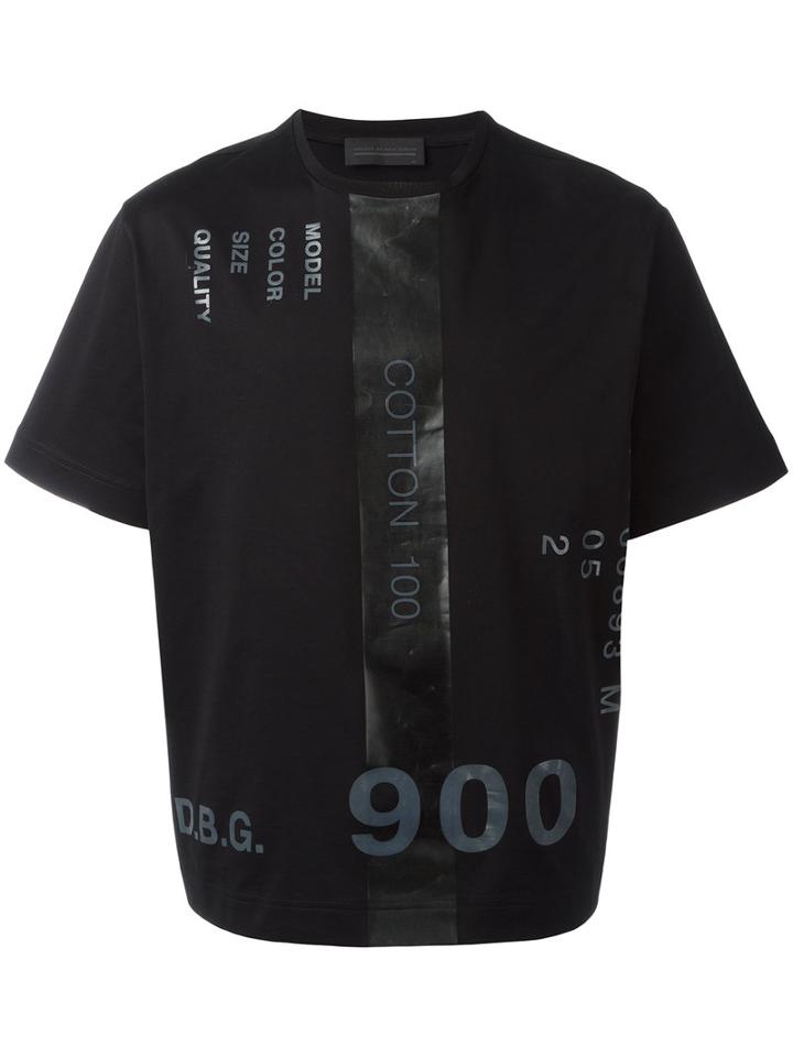 Diesel Black Gold Printed Numbers T-shirt, Men's, Size: Medium, Cotton