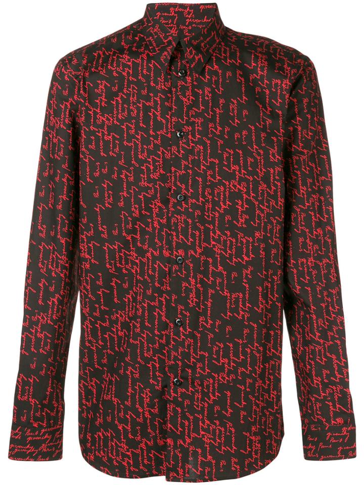 Givenchy Signature Print Shirt - Black