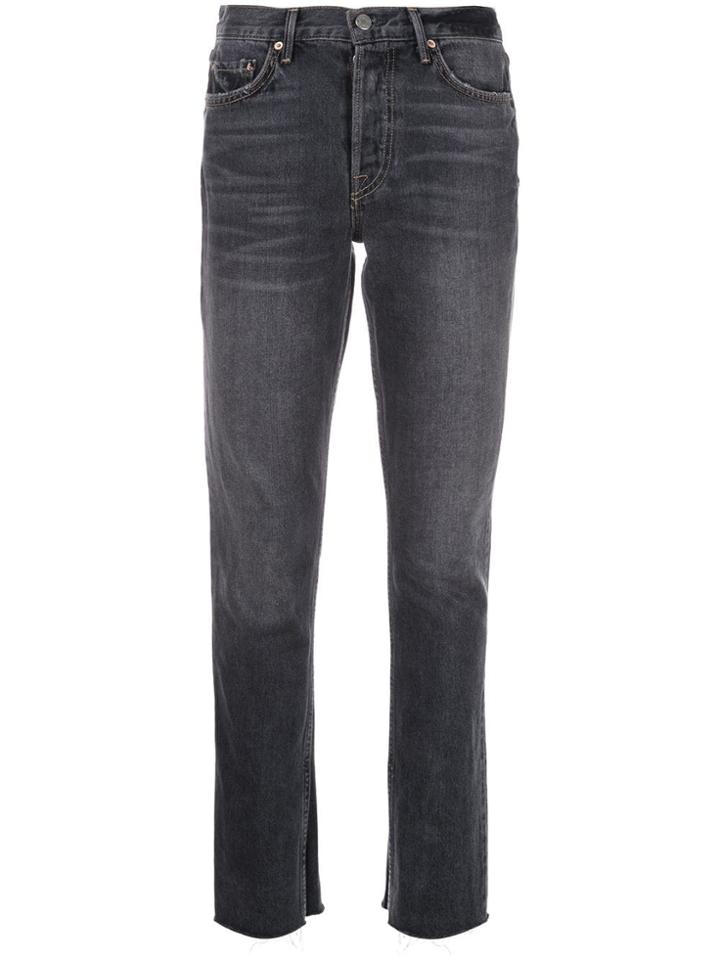 Grlfrnd Mid Rise Flared Jeans - Black