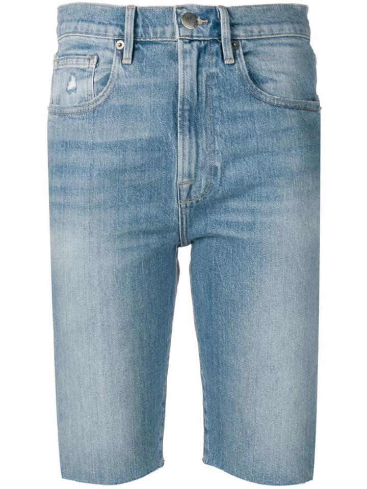 Frame Knee-length Denim Shorts - Blue