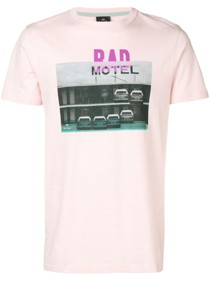 Paul Smith Graphic Print T-shirt - 20 Pink