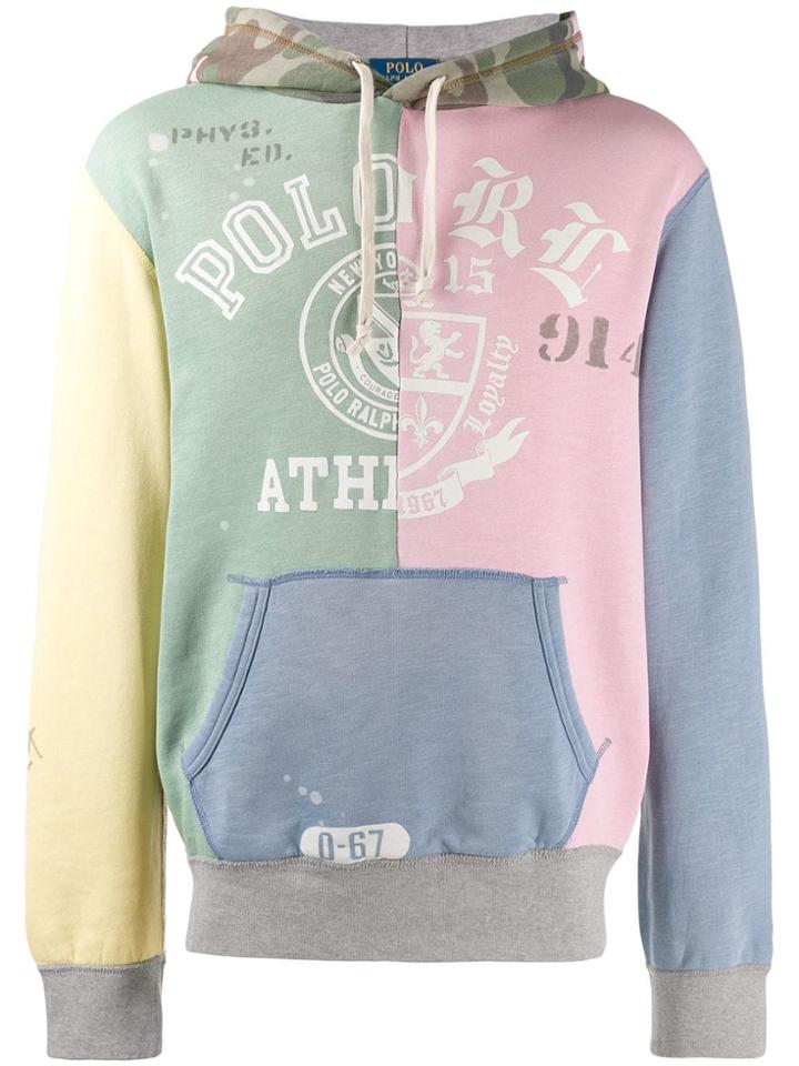 Polo Ralph Lauren Colour Block Hoodie - Grey