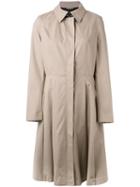 Mackage Flared Trench Coat, Women's, Size: Large, Nude/neutrals, Cotton/polyester/polyester