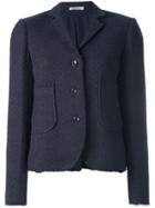 Nina Ricci Boxy Textured Blazer - Blue