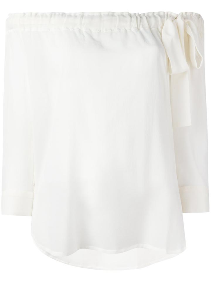 Lareida Roxette Blouse, Women's, Size: 36, White, Silk/spandex/elastane