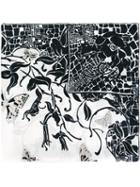 Emilio Pucci Vintage Butterfly Print Scarf, Women's, Black