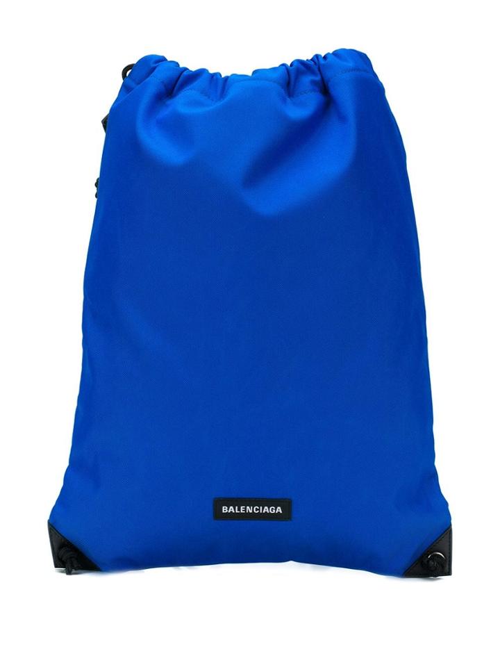 Balenciaga Explorer Drawstring Bag - Blue