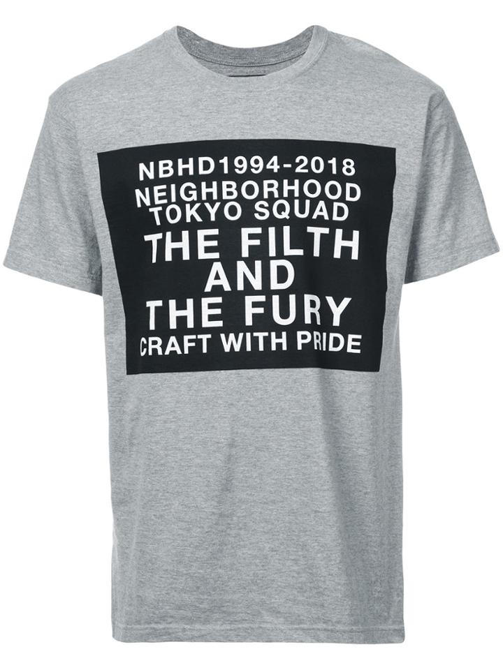 Neighborhood Filth And Fury T-shirt - Grey