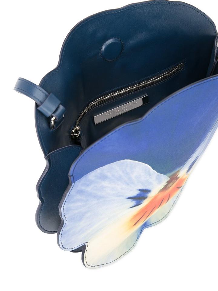 Christopher Kane - Pansy Clutch - Women - Calf Leather - One Size, Women's, Blue, Calf Leather
