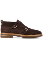 Santoni Double Monk Strap Shoes - Brown