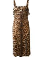 Christian Dior Vintage Leopard Print Dress, Women's, Size: 38, Brown