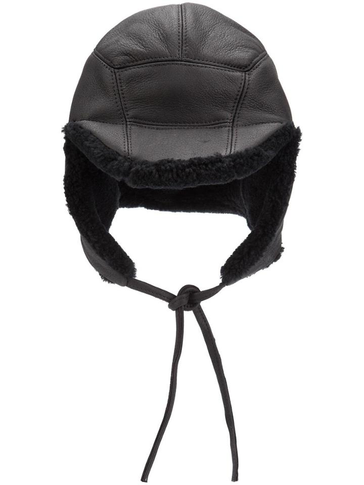 11 By Boris Bidjan Saberi Sheep Fur Hat - Black