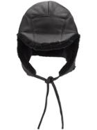 11 By Boris Bidjan Saberi Sheep Fur Hat - Black