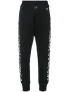 Versace Jeans Greek Key Embroidered Joggers - Black