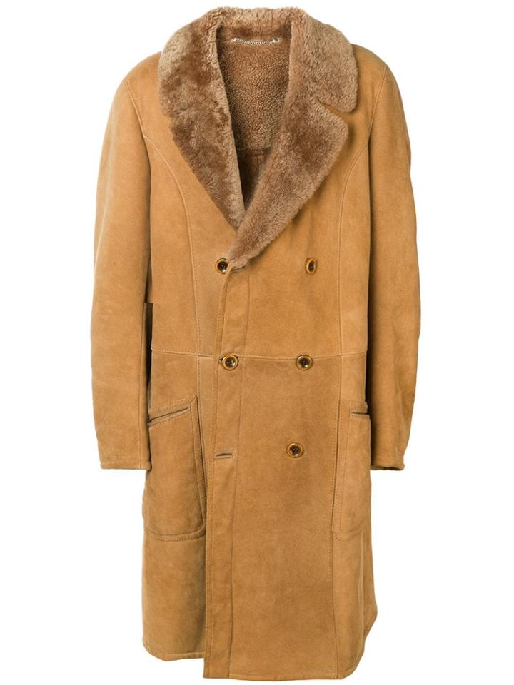 A.n.g.e.l.o. Vintage Cult Shearling Coat - Neutrals