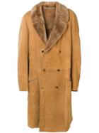 A.n.g.e.l.o. Vintage Cult Shearling Coat - Neutrals