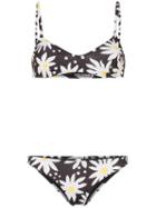 Solid & Striped Rachel Daisy Print Bikini - Black