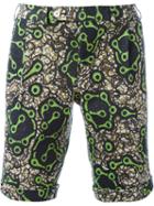 Gabriele Pasini Brocade Shorts, Men's, Size: 50, Green, Cotton/polyester