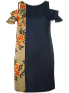 Msgm Ruffled Sleeve Panelled Dress