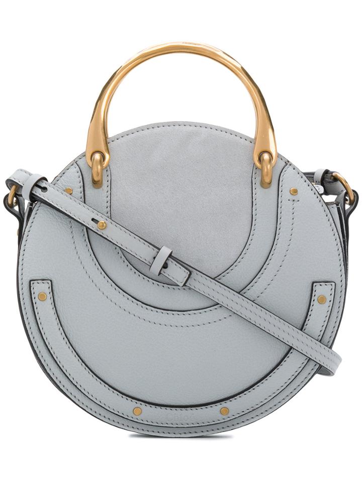 Chloé Chloé Chc17ws331hgp Airygrey Leather/fur/exotic Skins->leather