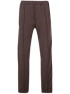Fendi Ff Side Stripe Track Pants - Brown