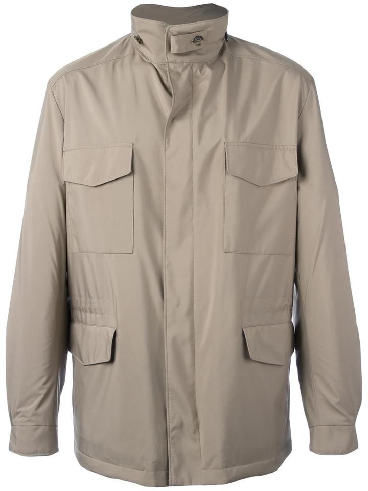 Loro Piana 'traveller' Wind Breaker, Men's, Size: 46, Nude/neutrals, Polyester/polyurethane/cashmere/polyurethane