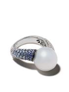 Yoko London 18kt White Gold Belgravia South Sea Pearl, Sapphire And