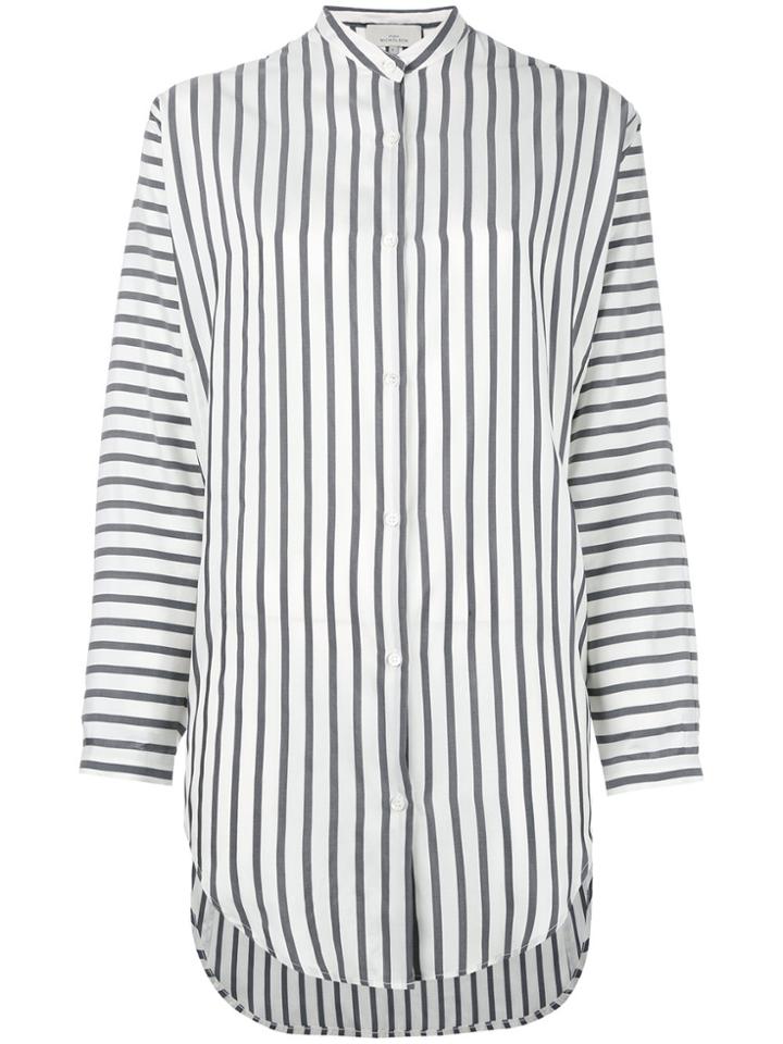 Studio Nicholson Striped Tunic Shirt - Grey