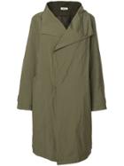 Plantation Large Collar Coat - Green