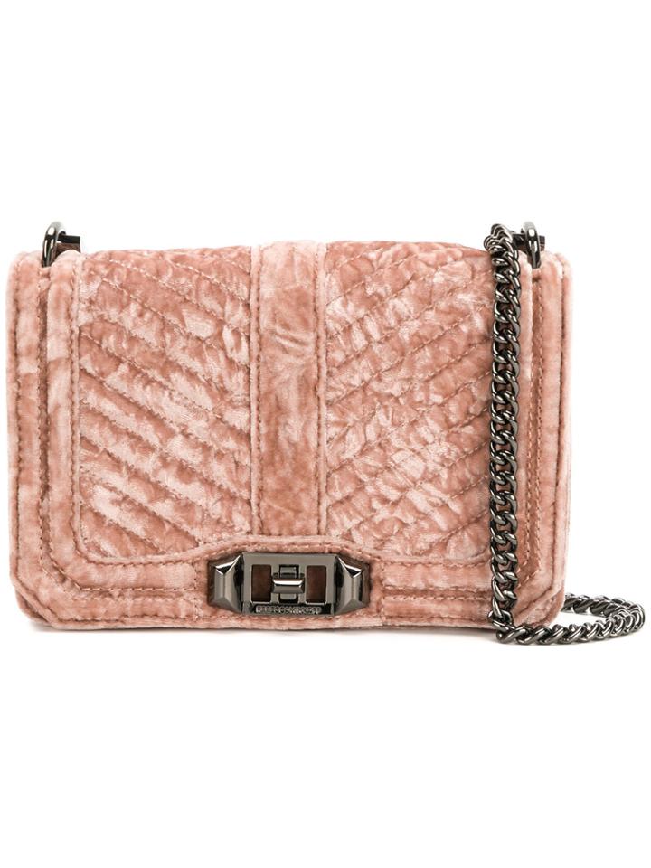 Rebecca Minkoff Quilted Small Love Crossbody Bag - Pink & Purple