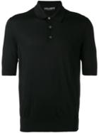 Dolce & Gabbana Classic Polo Shirt, Men's, Size: 44, Black, Silk