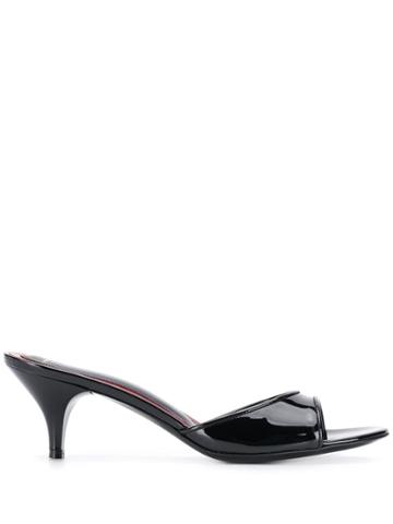 Maison Ernest Feline Mules - Black