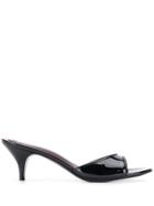 Maison Ernest Feline Mules - Black