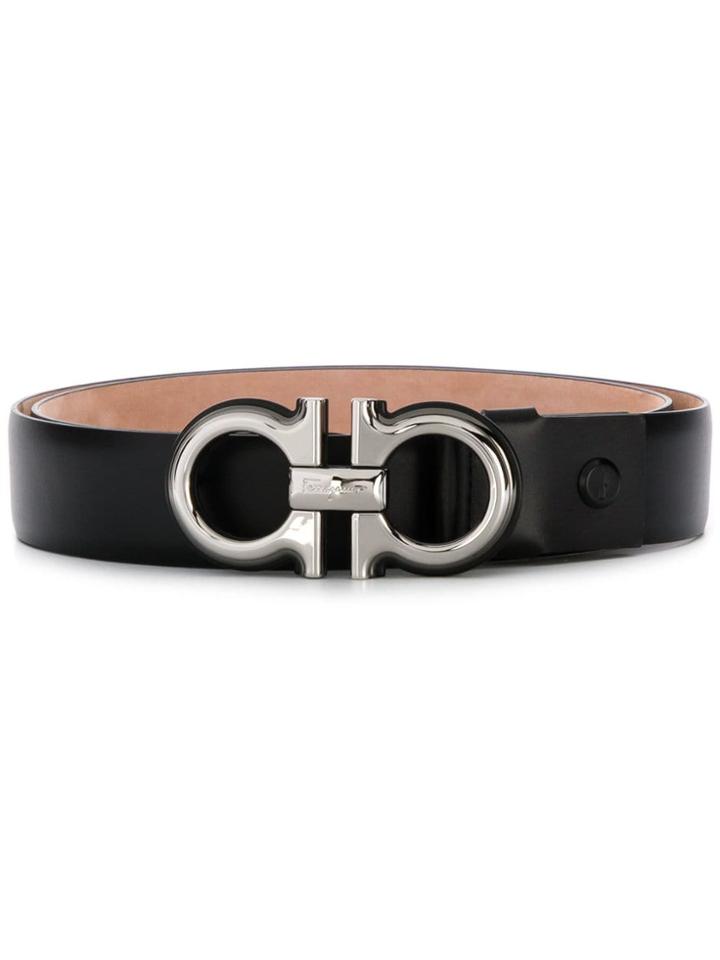 Salvatore Ferragamo Salvatore Ferragamo - Man - Belt Gancino - Black