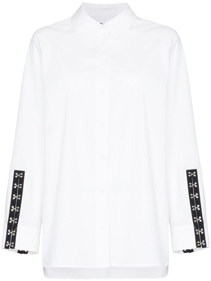 Sjyp Hook-and-eye Detail Shirt - White