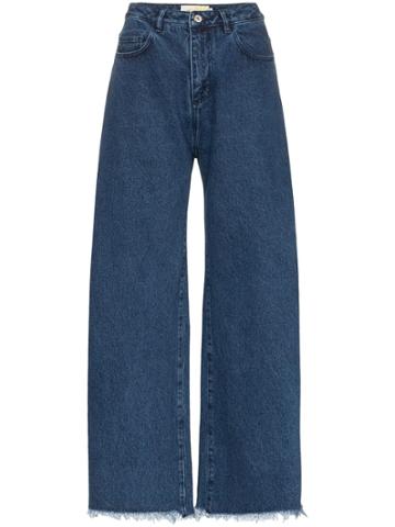Marques'almeida Marques Boyfriend Jns Hgh Rs Wd Lg - Blue