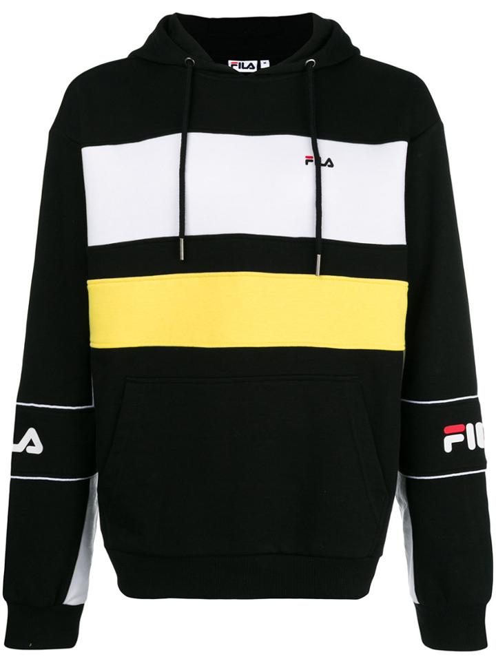 Fila Paneled Hoodie - Black