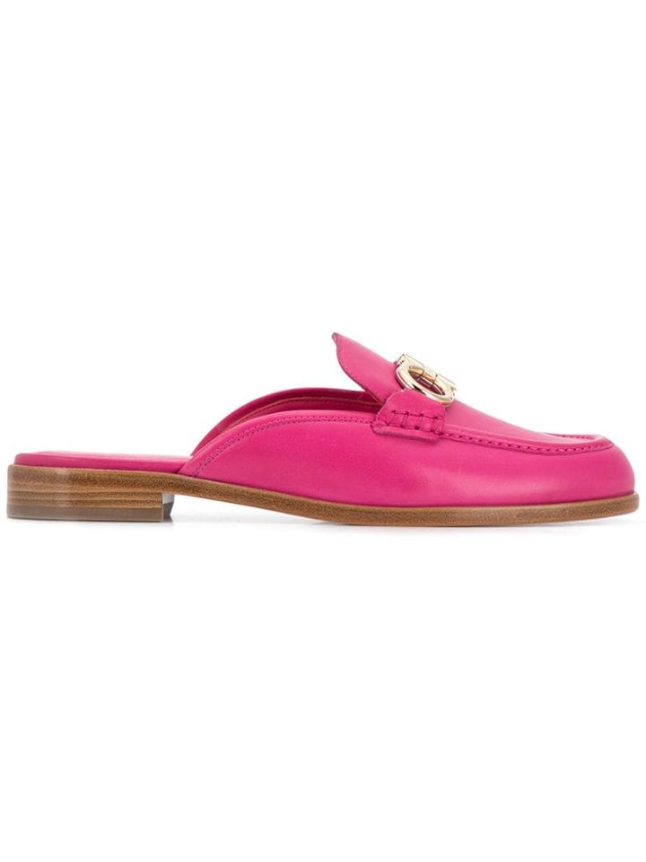 Salvatore Ferragamo Gancini Mules - Pink