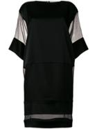 Gianluca Capannolo Sheer Panel Dress - Black