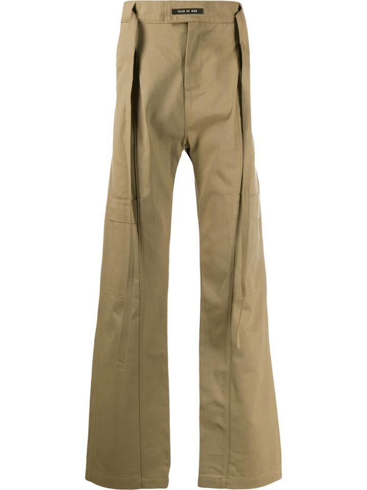 Fear Of God Logo Patch Trousers - Neutrals