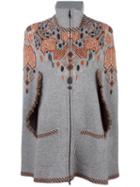 Giada Benincasa Cape Sleeve Coat, Women's, Size: Small, Grey, Merino/viscose/polyamide/spandex/elastane
