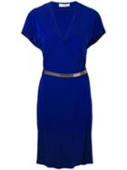 Lanvin - Silver Belt Mini Dress - Women - Viscose - 36, Blue, Viscose