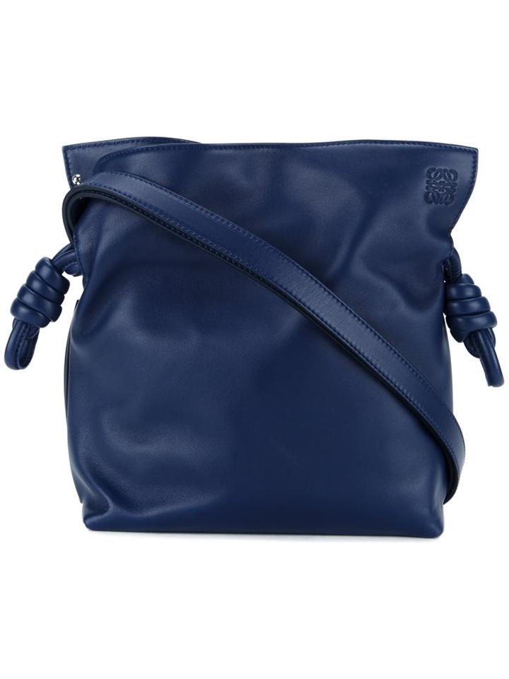 Loewe 'flamenco' Knot Shoulder Bag, Women's, Blue