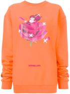 Heron Preston Front Print Sweatshirt - Orange