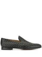 Magnanni Woven Loafers - Black