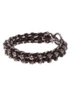 Tobias Wistisen Skull Bar Bracelet, Men's, Brown