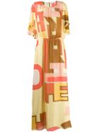 L'autre Chose Abstract Print Dress - Yellow